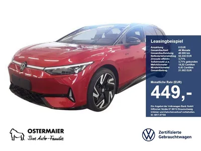 VW Volkswagen ID.7 Tourer GTX 340PS NP.82T ACC.5J-G.WÄRMEPUMPE im Leasing von Null-Leasing