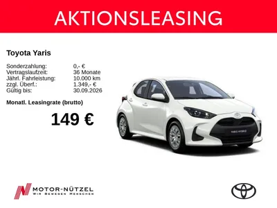 Toyota Toyota Yaris Hybrid Active + Business Paket |SHZ|KLIMA| im Leasing von Null-Leasing