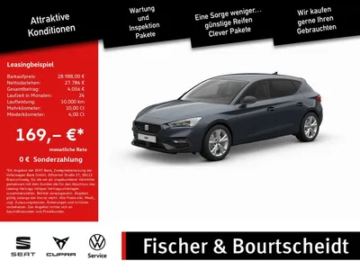 Seat Seat Leon 1.5 eTSI FR SHZ NAVI ACC FACEL. MATRIX-LED im Leasing von Null-Leasing