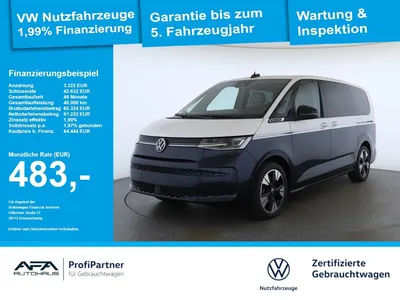VW Volkswagen T7 Multivan 1.5 eHybrid lang 4M DSG LED*AHK*DCC im Leasing von Null-Leasing