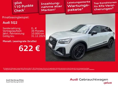 Audi Audi SQ2 TFSI quattro S tronic Navi Matrix Virtual im Auto Abo von Null-Leasing