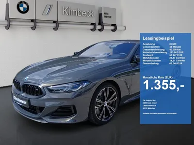 BMW BMW M850i xDrive Cabrio M Performance Allradlenk B&W im Leasing von Null-Leasing