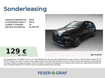 Hyundai Hyundai Bayon TREND AUTOMATIK NAVI SHZ LHZ CARPLAY CAM im Leasing von Null-Leasing