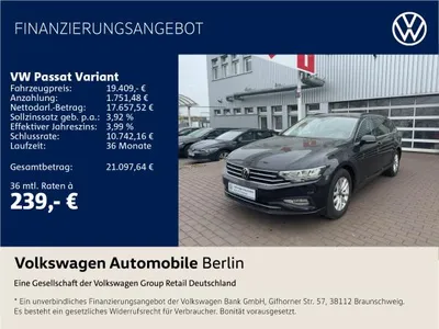 VW Volkswagen Passat Variant 2.0 TDI DSG Business Navi LED SHZ im Leasing von LeasingMarkt.de