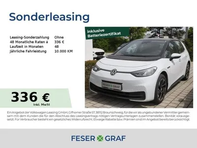 VW Volkswagen ID.3 Pro ACC Alu 18 Navi Sitzh. Wärmep. 360° im Leasing von LeasingMarkt.de