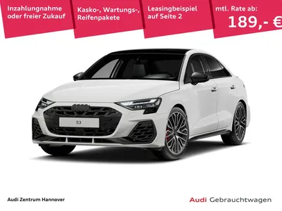 Audi Audi S3 Limousine 2.0 TFSI Pano SONOS Kamera Navi LED im Leasing von Null-Leasing