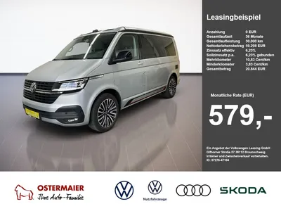 VW Volkswagen T6.1 California OCEAN EDITION 2.0TDI 204PS DSG A im Leasing von Null-Leasing