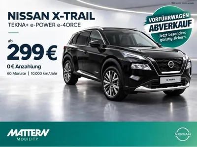 Nissan Nissan X-Trail NISSAN X-Trail TEKNA+ e-4ORCE | Vorführwagen-Aktion | BOSE | Leder | Panorama | 20" | ab 299 € mtl. im Leasing von LeasingMarkt.de
