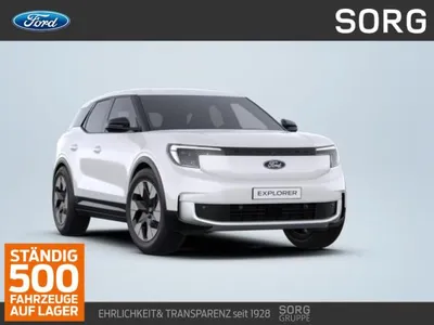 Ford Ford Explorer Premium 🔋 BEV ⚡ 77kWh 💥 Frozen-White ⚡HOT DEAL 💥 AHK schwenkbar ⚡ B&O Sound im Auto Abo von LeasingTime