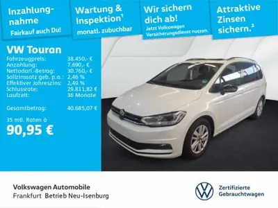 VW Volkswagen Touran 1.5 TSI DSG Start-Stopp Highline Navi AHK Panoramadach Standheizung im Auto Abo von LeasingMarkt.de