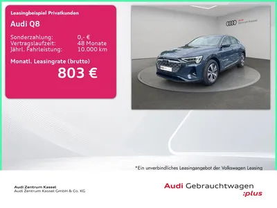 Audi Audi Q8 SB 50 e-tron qu. Matrix Pano Leder 360° im Leasing von Null-Leasing