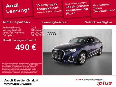 Audi AUDI Q5 Sportback S line 45 TFSI qu. S tr. 360°K NAVI im Auto Abo von Null-Leasing