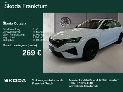 Skoda Skoda Octavia Combi RS 2,0 TSI DSG AHK/ 360°Kamera/ be im Leasing von Null-Leasing