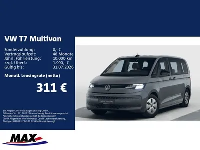 VW Volkswagen Multivan 2,0 l TDI 110 kW DSG*Bestellfahrzeug* im Leasing von Null-Leasing
