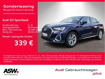 Audi Audi Q3 Sportback Sline 35TFSI Stron Navi LED AHK ACC // Frühjahrswochen im Auto Abo von LeasingMarkt.de