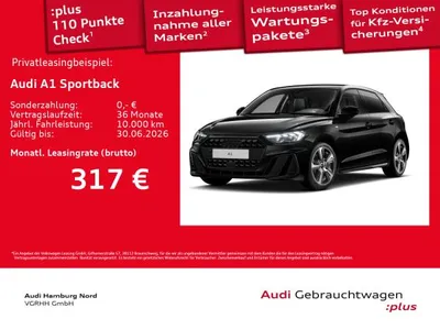 Audi Audi A1 Sportback 25 TFSI S line S tronic LED Kamera im Leasing von LeasingMarkt.de