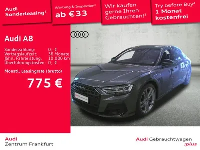 Audi Audi A8 55 TFSI quattro tiptronic Leder HD-MatrixLED AHK StdHz Massage im Auto Abo von LeasingTime