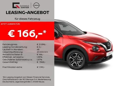 Nissan Nissan Juke N-CONNECTA 114PS 6MT Winter/Carplay/RFK im Auto Abo von LeasingMarkt.de