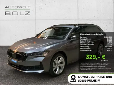 Skoda Skoda Superb Combi 2.0 TDI Sportline 4x4 HUD PANO 360° im Leasing von Null-Leasing