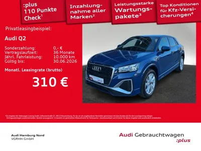 Audi Audi Q2 35 TFSI S tronic 2xS line Matrix Kamera Sound im Leasing von LeasingMarkt.de