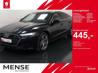 Audi Audi A7 Sportback 45 TDI quattro S tronic Matrix|AHK im Leasing von Null-Leasing