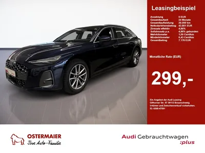 Audi Audi A6 Avant TDI QUATTRO NP:80tEUR! PANO.AHK.LED.B-D im Leasing von Null-Leasing