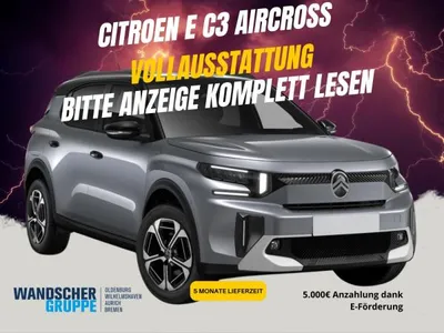 Citroen Citroën C3 Aircross Elektro Max ❤️ VOLLAUSSTATTUNG ❤️ inkl. GJR ❄️ im Leasing von LeasingMarkt.de