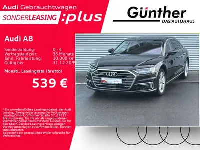 Audi Audi A8 60 TFSIe+PANORAMADACH+LASERLICHT+B&O+HEAD UP+ im Leasing von Null-Leasing
