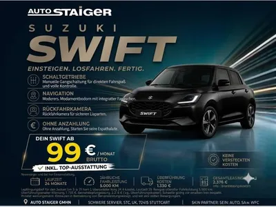 Suzuki Suzuki Swift #Neuwagen-Bestellung#Metallic#SwiftClub #💶🤑 im Leasing von LeasingMarkt.de