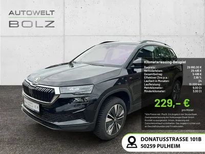 Skoda Skoda Karoq 1.5 TSI Tour ACC STANDHZ LED NAVI AHK 360° im Leasing von Null-Leasing