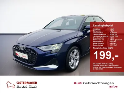 Audi Audi A3 Sportback ADVANCED 30 TDI 116PS AHK.VIRTUAL.N im Leasing von Null-Leasing