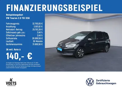 VW Volkswagen Touran 2.0 TDI DSG Comfortline 7-Sitze+IQ.LIG im Leasing von Null-Leasing