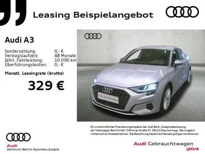 Audi Audi A3 Lim. 35 TFSI Adv. S tronic *GRA*PDC+*SHZ* im Auto Abo von LeasingMarkt.de