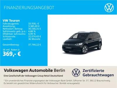 VW Volkswagen Touran 1.5 TSI DSG Comfortline LED ACC SHZ PDC im Leasing von LeasingMarkt.de