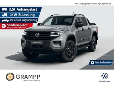 VW Volkswagen Amarok Volkswagen Amarok Dark Label 3.0 TDI 4M + Harman Kardon + 360° Kam. + ACC + Diff. Sperre im Leasing von LeasingMarkt.de
