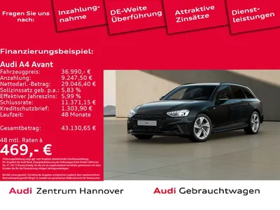Audi Audi A4 Avant S line 40 TFSI Kamera LED virtual Navi im Auto Abo von Null-Leasing