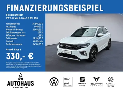 VW Volkswagen T-Cross R-Line 1.0 TSI DSG im Leasing von Null-Leasing