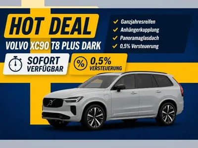 Volvo Volvo XC90 T8 PHEV AWD Plus Dark *Allwetter+AHK+HUD+PANO+sofort verfügbar*🔵🟡 im Leasing von LeasingMarkt.de