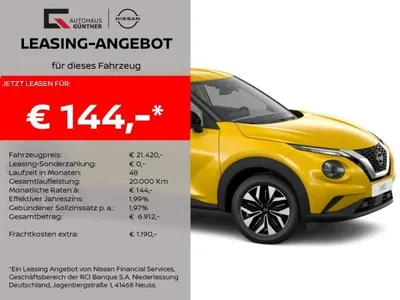 Nissan Nissan Juke ACENTA Komfort 114PS 6MT Winter /Navi /Komfort/Carplay im Auto Abo von LeasingTime