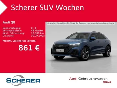 Audi Audi Q8 S line 55 TFSI 360° KAMERA AHK PANO im Auto Abo von LeasingMarkt.de