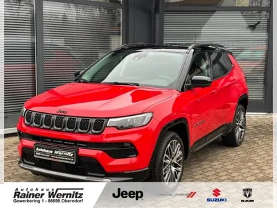 Jeep Jeep Compass 1.5 E-Hybrid Summit Automatik *LEDER*LED*SHZ*PDC*ACC*360Grad*19Zoll* im Auto Abo von LeasingMarkt.de