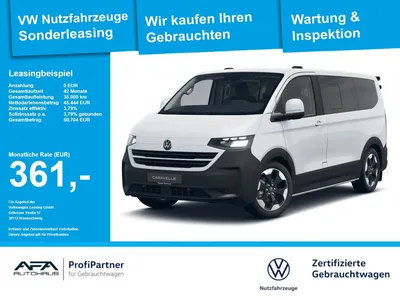 VW Volkswagen T7 e-Caravelle PanAmericana LED*Navi*AHK*RFK im Leasing von Null-Leasing