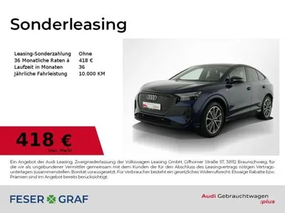 Audi Audi Q4 e-tron Sportback 40 e-tron S line/Matrix/Pano im Auto Abo von LeasingMarkt.de