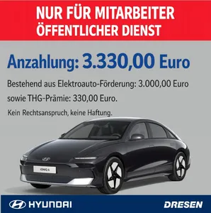 Hyundai Hyundai Hyundai IONIQ 6**NUR FÜR ÖFFENTL.DIENST** I 63 kWh I Sitzheizung I Navi I Lenkradheizung I LED im Auto Abo von 9Drive