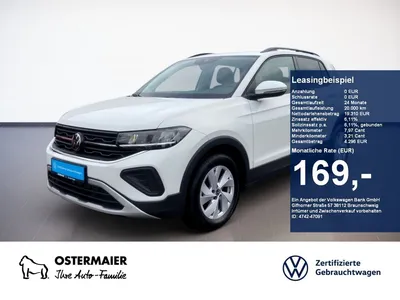 VW Volkswagen T-Cross LIFE 1.0TSI 116PS ACC.5J-G.NAVI+VC.2xPDC im Leasing von Null-Leasing