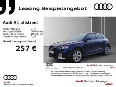 Audi Audi A1 allstreet 30 TFSI S tronic *Virt.C*GRA*SHZ* im Auto Abo von LeasingMarkt.de