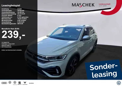 VW Volkswagen T-Roc R 2.0 TSI Akrapovic Beats Lenkh Rear View im Leasing von Null-Leasing