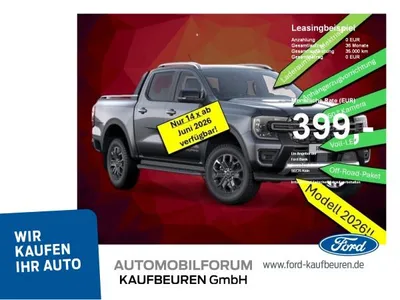 Ford Ford Ranger Wildtrak PHEV AHK Navi 360 Cam el. Rollo im Leasing von LeasingMarkt.de