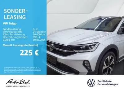 VW Volkswagen Taigo 1.0 TSI DSG Style, Navi, LED-Matrix, App-Connect, Digital Cockpit Pro, ACC im Auto Abo von LeasingMarkt.de