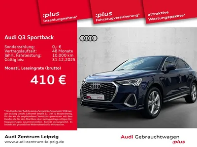 Audi Audi Q3 Sportback 35 TFSI S line *Matrix*AHK*Navi* im Auto Abo von Null-Leasing